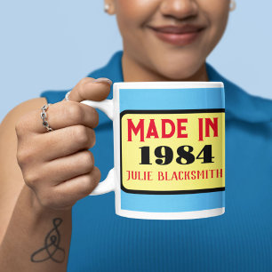 Birth year 1984 40th birthday forty years old coffee mug