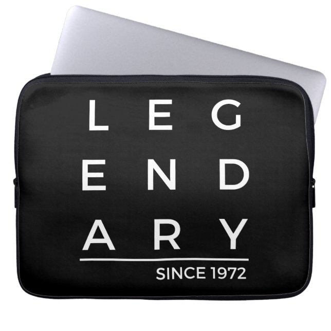 Birth Year Legendary Since 1972 Laptop Sleeve (Front)