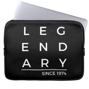 Birth Year Legendary Since 1974 Laptop Sleeve