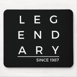 Birth Year Legendary Since 1987 Mouse Mat