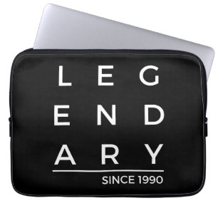 Birth Year Legendary Since 1990 Laptop Sleeve