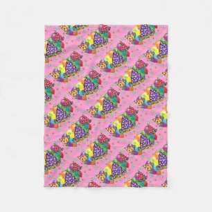 Birthay Party Hats Fleece Blanket