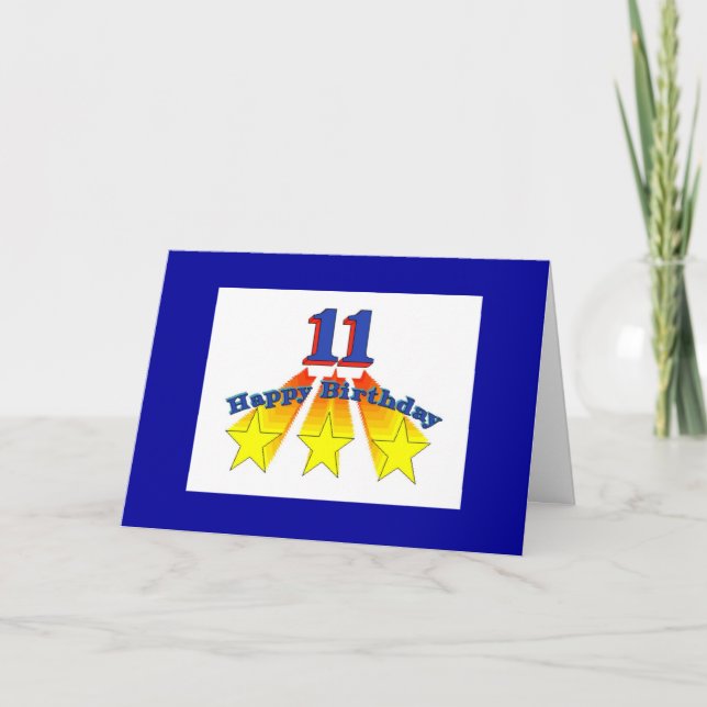 Birthday 11-year-old Christian Card (Front)