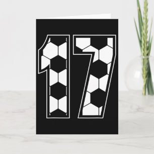 Birthday 17 Years Soccer  Card