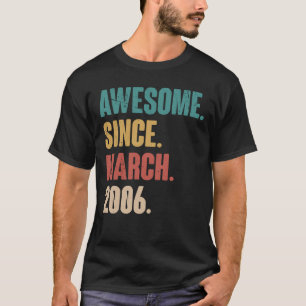 Birthday 17th Decoration March 17 Years Old Vintag T-Shirt