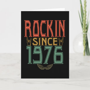 Birthday 1976 Saying Rock Card