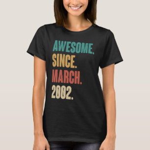 Birthday 21st Decoration March 21 Years Old Vintag T-Shirt
