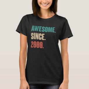 Birthday 23rd Decoration 23 Years Old Vintage 2000 T-Shirt
