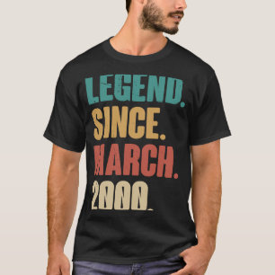 Birthday 23rd Decoration March 23 Years Old Vintag T-Shirt