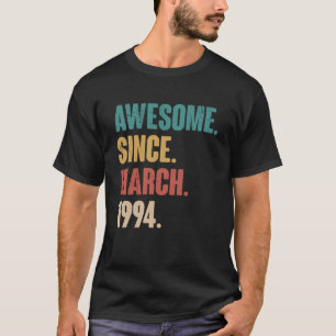 Birthday 29th Decoration March 29 Years Old Vintag T-Shirt