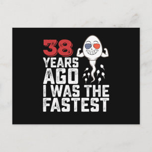Birthday 38 Years Ago I Was The Fastest Postcard