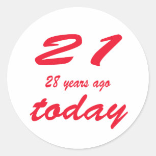 birthday 49 classic round sticker
