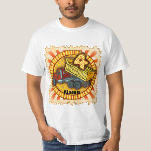 Birthday 4 Dump Truck T-Shirt