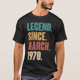 Birthday 53rd Decoration March 53 Years Old Vintag T-Shirt