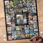 Birthday 55 Photo Collage AWESOME SINCE Jigsaw Puzzle<br><div class="desc">Celebrate any age birthday with a personalised photo memories jigsaw puzzle for him or her utilising this easy-to-upload photo collage template with 55 square pictures through the years as a commemorative keepsake gift. The title says AWESOME SINCE "YEAR". Personalise with their name and birth year. ASSISTANCE: For help with design...</div>