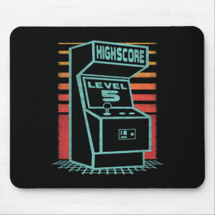 Birthday 5 Year Old Retro Gamer Level Up Unlocked Mouse Mat