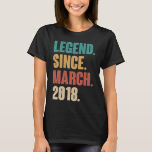 Birthday 5th Decoration March 5 Years Old Vintage T-Shirt