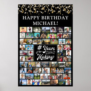 Birthday 62 Photos Years in the Making Streamers Poster