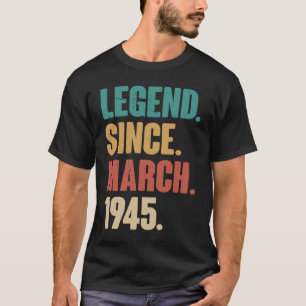 Birthday 78th Decoration March 78 Years Old Vintag T-Shirt