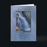 Birthday, 80th, Religious, Mountain Waterfall Card<br><div class="desc">This digital painting is based on photographs taken by Roger Knowles of a waterfall near Sparrow Lake in Canada.   It makes a wonderful religious 80th birthday greeting card.   You can easily customise the inside verse to suit your own needs.</div>