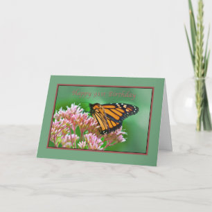 Birthday, 91st, Monarch Butterfly Card