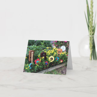 Birthday! A Colourful Garden of Ukuleles Card
