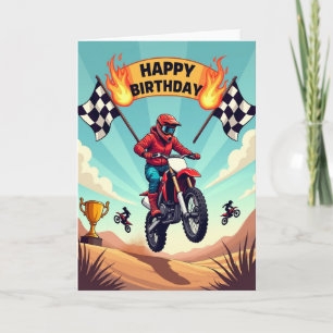 Birthday Action Rider Card