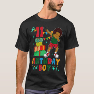 Birthday African American Boy 11th Birthday Young  T-Shirt