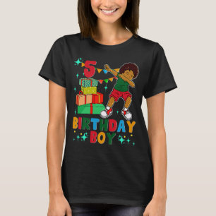 Birthday African American Boy 5th Birthday Young B T-Shirt