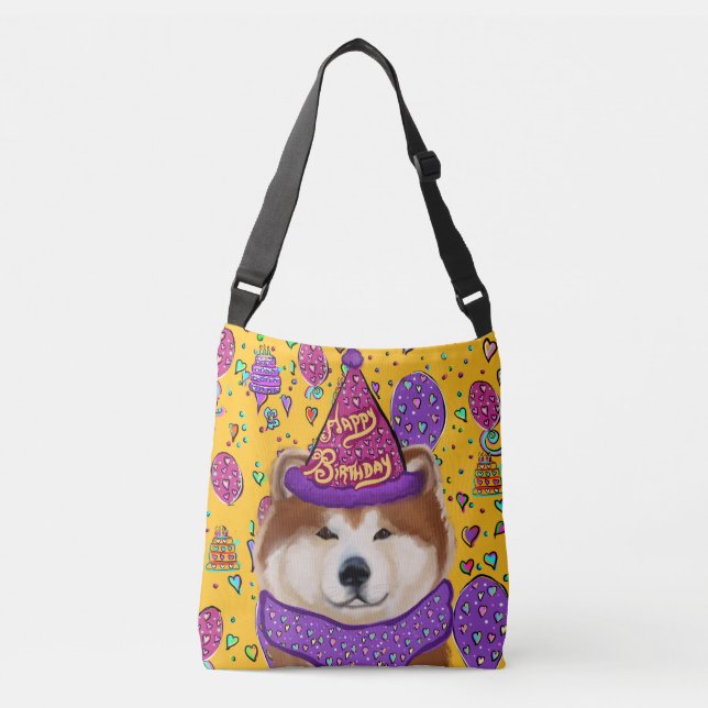 BIRTHDAY AKITA CROSSBODY BAG (Front)