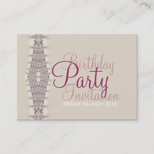 Birthday + All Occasion Party Invitation Card (Front)