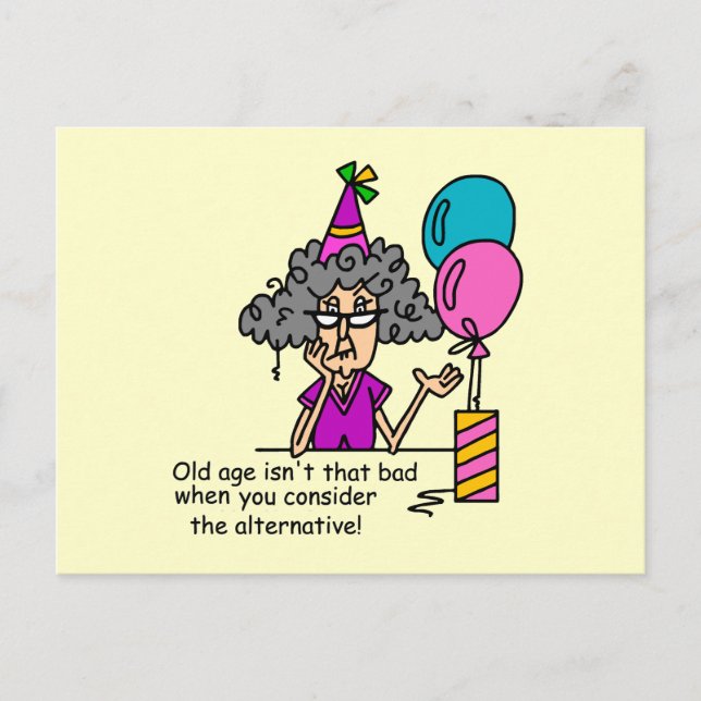 Birthday Alternative Humour Postcard (Front)