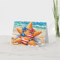 Birthday American Starfish with Flag Bikini