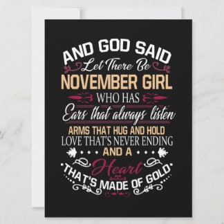 Birthday | And God Said Let There Be November Girl Announcement