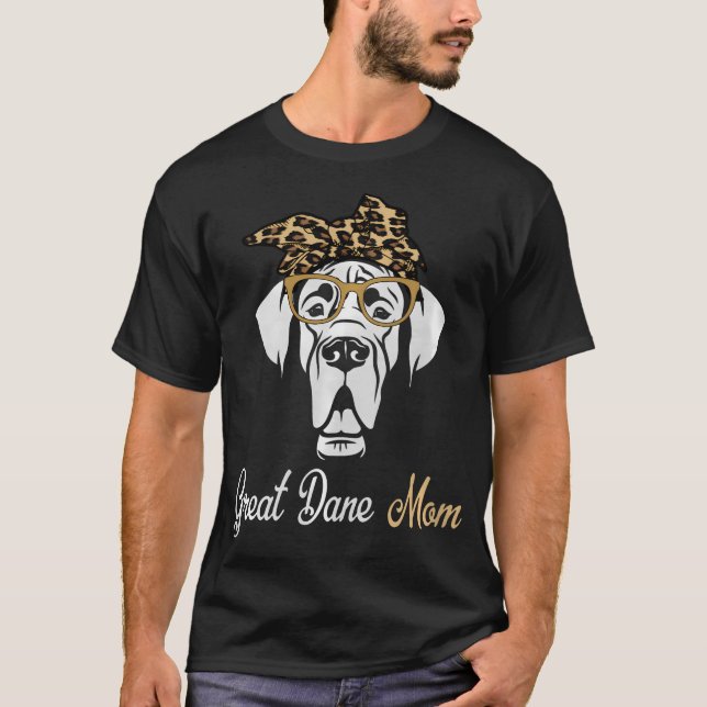 Birthday And Mother'S Day Gift-Great Dane Mum T-Shirt (Front)