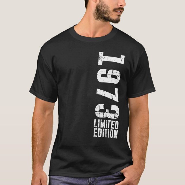 Birthday  And Vintage 1973 T-Shirt (Front)