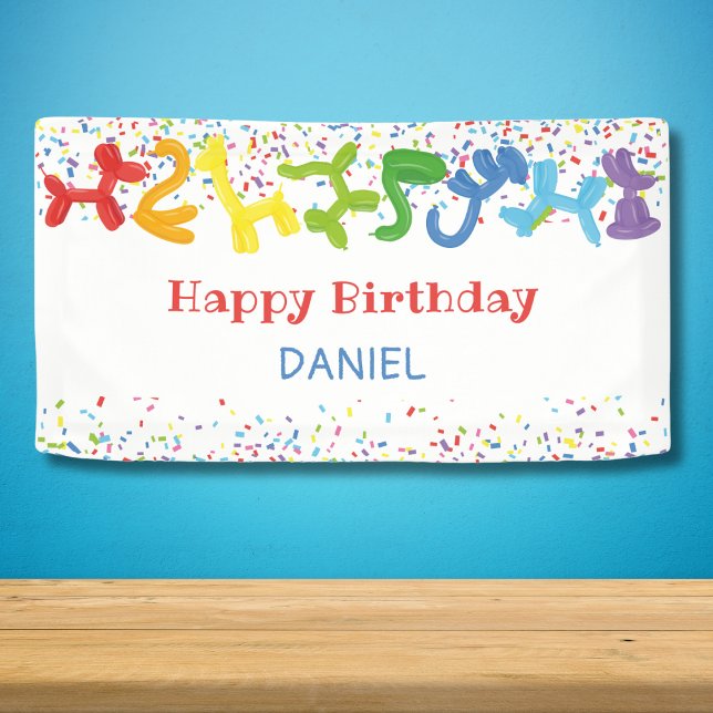 BIRTHDAY ANIMALS BALLOONS BANNER (Creator Uploaded)