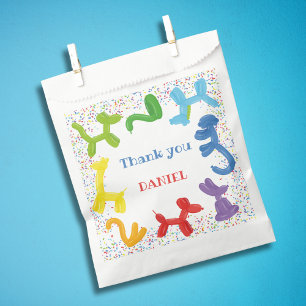 BIRTHDAY ANIMALS BALLOONS FAVOUR BAGS