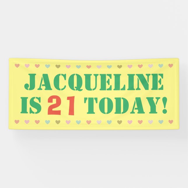 Birthday Announcement Banner (Horizontal)