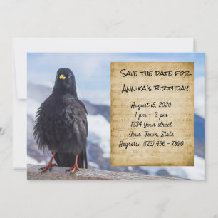 Birthday Announcement Flat Save The Date Card