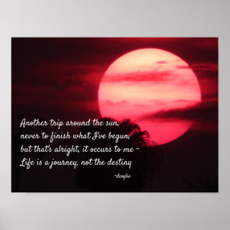 Birthday - Another Trip Around the Sun Poster