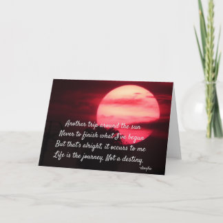 Birthday - Another Trip Around the Sun Thank You Card