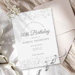 Birthday Any Age Silver Stardust Save The Date<br><div class="desc">An elegant any age birthday save the date invitation featuring delicate silver stardust. You can personalise with your special celebration details in chic silver text. Designed by Thisisnotme©</div>