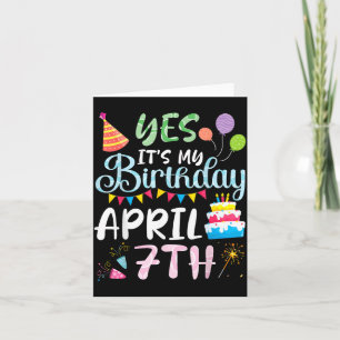 Birthday April 7th Happy Day to Daddy Mummy Card