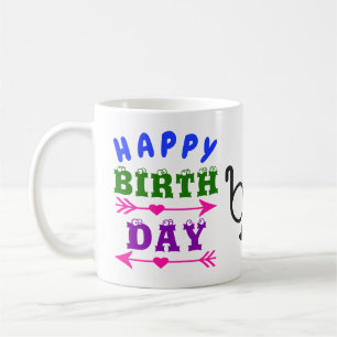 Birthday April Fool's Day Fools Moustache & Glasse Coffee Mug