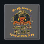 Birthday Aquarius Queen Camo Black Woman African Z Magnet<br><div class="desc">Birthday Aquarius Queen Camo Black Woman African Zodiac Afro</div>