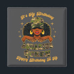Birthday Aquarius Queen Camo Black Woman African Z Magnet<br><div class="desc">Birthday Aquarius Queen Camo Black Woman African Zodiac Afro</div>