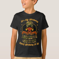 Birthday Aquarius Queen Camo Black Woman African Z