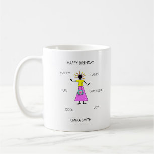 Birthday, Awesome birthday Girl Dance Coffee Mug