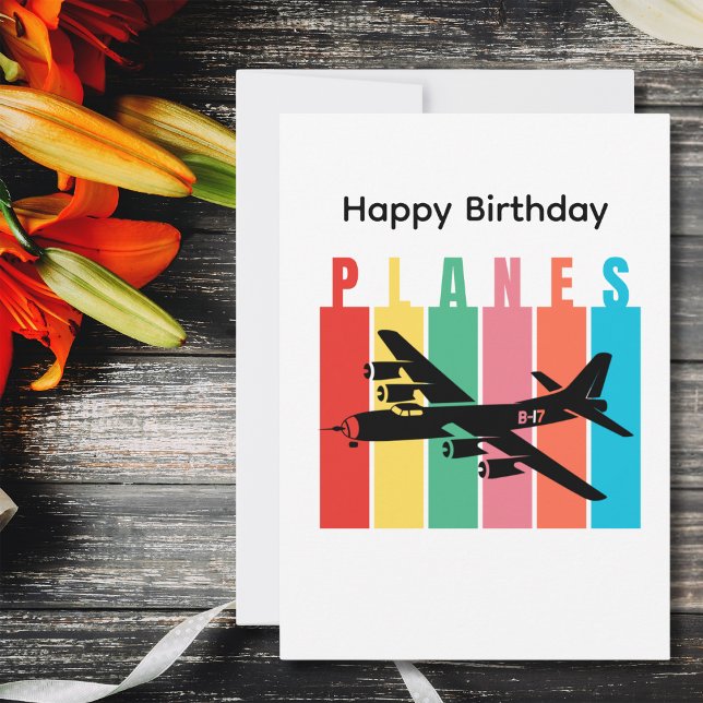 Birthday B-17 Vintage Aeroplane Military Aviation (Creator Uploaded)